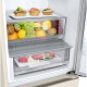 LG ref with bottom freezer, 203x60x68, ref-277l, freez.-110l, 2doors, A++, NF, inv, display ext, fresh zone, beige (GC-B509FEMW)