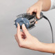 Rowenta Фен-щітка Air Brush 3D, 1200Вт, 3 режими, іоніз-я, хол. обдув, функція фену, кераміка, чорно-золотий (UB9720E0)
