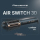 Rowenta Фен-щітка Air Brush 3D, 1200Вт, 3 режими, іоніз-я, хол. обдув, функція фену, кераміка, чорно-золотий (UB9720E0)