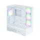 Zalman PC case P40 Prism Plus without PSU, 2xUSB3.0, 1x Type C, 3x120mm ARGB Reverse, 1x120mm ARGB, VGA 420mm, LCS ready, TG Side/Front/Top Panel, ATX, white (P40PRISMPLUSWHITE)