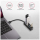 Концентратор AXAGON USB 3.1 to 4xUSB 3.0 0.2m black (HUE-M1A)