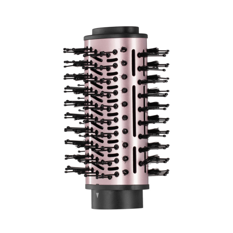 ARDESTO Фен-щётка Brush Pink Touch,1200Вт, 2скорости, 2 темп. режима, LED-дисплей, функция ионизации , 4 насадки, серый+розовый (HD-CR300PT)