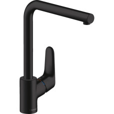 Hansgrohe Sink tap Focus, spout lenght - 237mm, swivel, 1-handle, KM280, matt black (31817670)