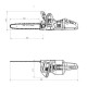 Metabo Cordless Chain Saw MS 36-18 LTX BL 40, 40cm, Li-Power / LiHD 18V, 22m/sec, tooth 3/8  LP, 3.2 кг (601613850)