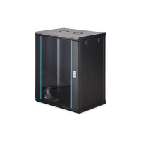 Digitus Шафа DIGITUS 19", 16U, Wall Mounting Dynamic-N, 600x450 мм, 60кг максимально, розібрана, чорна (DN-37113)