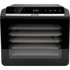 Gorenje Dryer for products Gorenje, 580W, pallets -6x1.5cm, diameter-25cm, max-75°С, display, plastic+metall, black (FDK600DB)