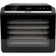 Gorenje Сушка для продуктов Gorenje 580Вт, поддонов - 6x1.5см, диаметр - 25см, макс - 75°С, дисплей, пластик+металл, черный (FDK600DB)