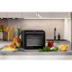Gorenje Сушка для продуктов Gorenje 580Вт, поддонов - 6x1.5см, диаметр - 25см, макс - 75°С, дисплей, пластик+металл, черный (FDK600DB)