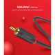 Кабель мультимедийный 2xRCA M to 2xRCA M 1.0m AV104 black Ugreen (30747)