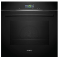 Siemens Духовой шкаф электрический, 71л, A+, дисплей, конвекция, пиролиз, черный (HB774G1B1)