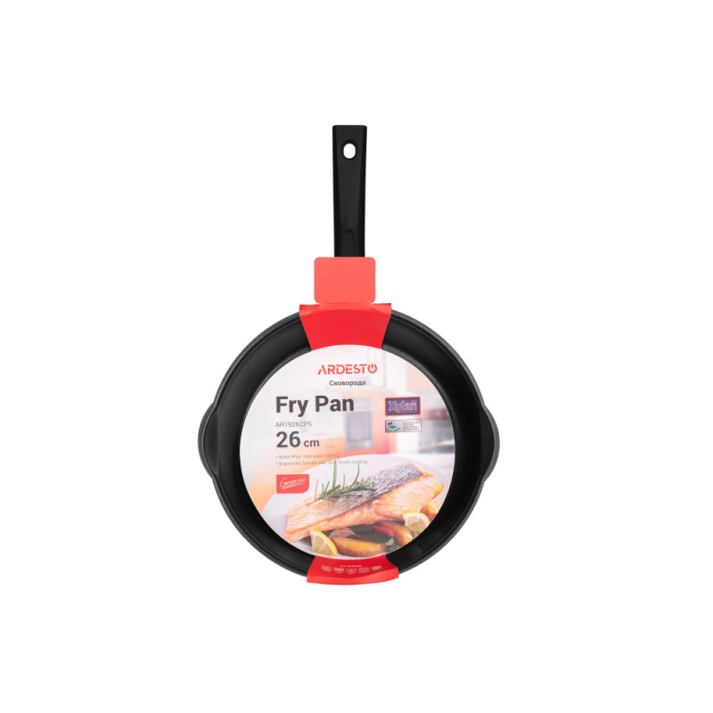 ARDESTO Fry pan Gemini Ravenna, 26cm, aluminium, black (AR1926CPS)