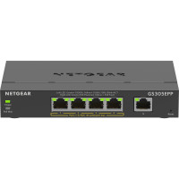 NETGEAR Комутатор GS305EPP 4xGE PoE+ (120Вт), 1xGE, керований (GS305EPP-100PES)