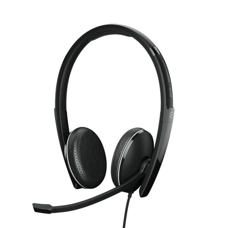Sennheiser stereo On-Ear ADAPT 165T USB II Headset, 3.5mm/USB, unidirectional, Microsoft Teams certified, 1.8m, Black (1000902)