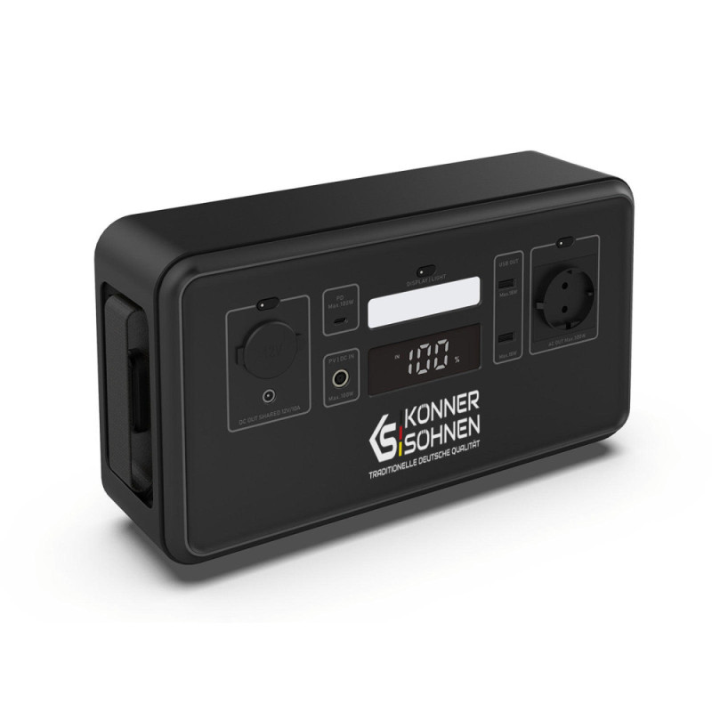 Könner & Söhnen Портативна електростанція Konner&Sohnen KS 500PS, 500Вт, 448Вт·год, LifePo4, 230В, Bluetooth, 4.9кг (KS500PS)