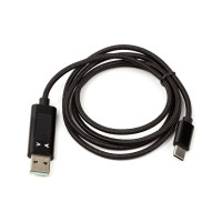 Дата кабель USB 2.0 AM to USB-C 1.0m display PowerPlant (CA913176)