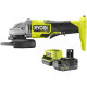 Ryobi Шлифмашина угловая RAG18X-1C40S аккумуляторная ONE+ НР (5133005614)