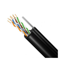 Кабель сетевой FinMark UTP CAT5e 4P 24AWG PE-M B 305m Drum, внешний, проволка 1,2мм (049317)