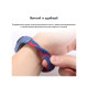 Ремешок для фитнес браслета BeCover Elastic Nylon Style для Xiaomi Mi Smart Band 5/6 (Size S) Black-Red (706135)
