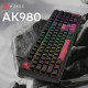 Клавиатура Ajazz AK980 Red Switch USB UA Black (AK980-R-BR)