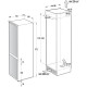 Gorenje Холодильник вбудований з нижн. мороз., 177х55х54см, 2 двері,180(68)л, А++, NF+, Зона св-ті, Внутр. Диспл, Білий (NRKI4182A1)