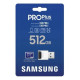 Samsung Карта пам'яті microSDXC 512GB C10 UHS-I R180MB/s PRO Plus + SD (MB-MD512SB/WW)