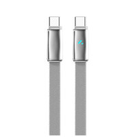 Дата кабель USB-C to USB-C 1.0m 5A 100W ultra-thin gray ColorWay (CW-CBPDCC100-GR)