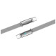 Дата кабель USB-C to USB-C 1.0m 5A 100W ultra-thin gray ColorWay (CW-CBPDCC100-GR)