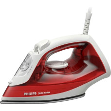 Philips Iron Series 2000, 2000W, 250ml, steam boost -100g, ceramic soleplate, red (DST2010/40)