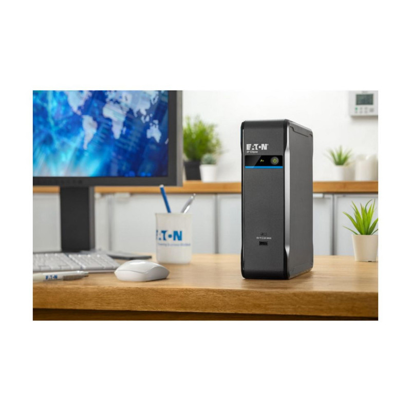 Eaton Джерело безперебійного живлення Eaton 3P Ellipse 900VA/540W, 2xUSB charges+USB port, 3+1xSchuko (3P900UD)