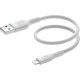 Belkin Cable USB-A - Lightning SILICONE, with clip, 2m, white (CAA008BT2MWH)