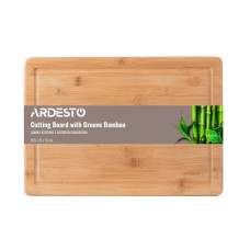 ARDESTO Cutting board Midori with groove, 35.5*25*1.5 cm, bamboo (AR1435BG)