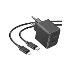 Зарядное устройство HOCO CS13A Ocean USB-C PD20W + cable USB-C to Lightning Black (6942007603829)