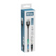Дата кабель USB 2.0 AM to Lightning + Micro 5P + USB-C 1.0m Magnetic ColorWay (CW-CBUU038-BK)