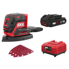 Skil Шліфмашина вібраційна акумуляторна 3720 CC Compact безщіткова 20В акб 1х2.5А·год 151х102мм 0.7кг (SR1E3720CC+BC1E3110AA)