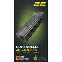 2E Gaming Контролер 2E GAMING CONTR-V ARGB 10 fans 4pin, SATA +5V 3pin, пульт (2E-CONTR-V)