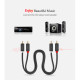 Кабель мультимедийный 2xRCA M to 2xRCA M 3.0m AV104 black Ugreen (10519)