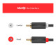 Кабель мультимедийный 2xRCA M to 2xRCA M 3.0m AV104 black Ugreen (10519)