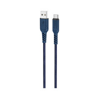 Дата кабель USB 2.0 AM to USB-C 1.0m 3A nylon X59 blue HOCO (6931474744944)