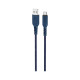 Дата кабель USB 2.0 AM to USB-C 1.0m 3A nylon X59 blue HOCO (6931474744944)