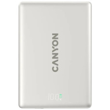 Батарея универсальная Canyon 5000mAh OnPower 500 PD20W Magnetic wireless MagSafe Grey (CNS-CPB500G)