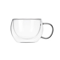 ARDESTO Cup set, double walled, 300 ml, H 7.5 cm, 2 pcs, borosilicate glass (AR2630GH)