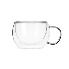 ARDESTO Cup set, double walled, 300 ml, H 7.5 cm, 2 pcs, borosilicate glass (AR2630GH)