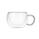 ARDESTO Cup set, double walled, 300 ml, H 7.5 cm, 2 pcs, borosilicate glass (AR2630GH)