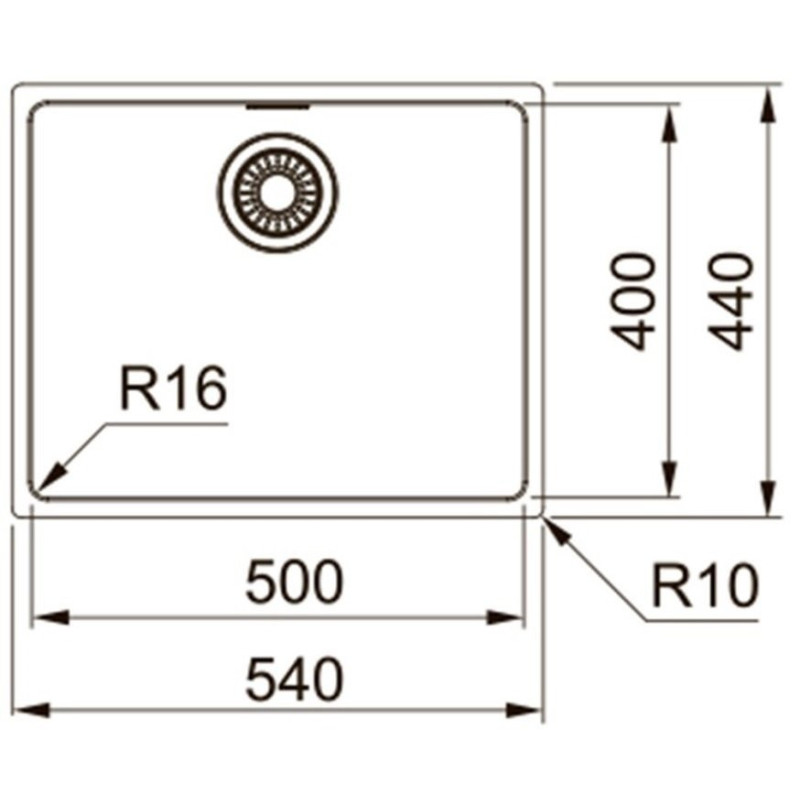 Franke Кухонная мойка  Maris MRX 210-50/127.0598.747