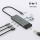 TP-Link Хаб USB UH6120C USB-A > 2xUSB3.0/1xUSB-C/1xHDMI/1xRJ-45/1xPD 100Wh