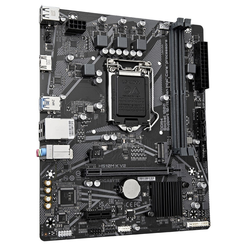 Gigabyte Motherbard H510M K V2 s1200 H510M 2xDDR4 M.2 HDMI mATX