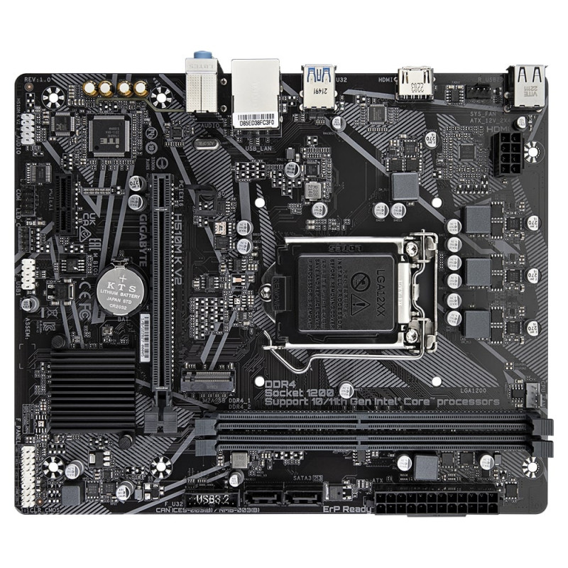 Gigabyte Motherbard H510M K V2 s1200 H510M 2xDDR4 M.2 HDMI mATX