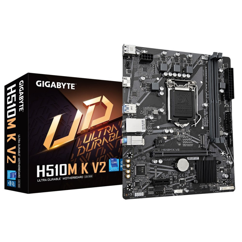 Gigabyte Motherbard H510M K V2 s1200 H510M 2xDDR4 M.2 HDMI mATX