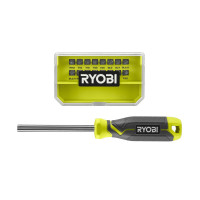Ryobi Screwdriver RHSDM1701, bit holder 1/4”, 100mm, 16 bits, SL,PH,PZ,Torx (5132006050)