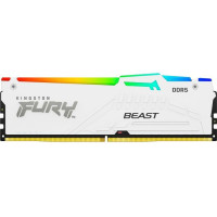 Kingston Память ПК DDR5 16GB 6400 Beast White RGB EXPO (KF564C32BWEA-16)